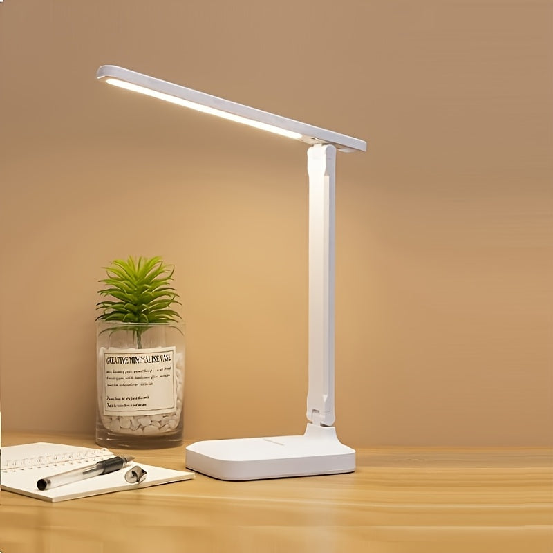 Single-Color Bedside Lamp, Reading Light, Contemporary Lamp, Usb-Powered, Brightness Adjustable, Ideal for Students And Night Readers